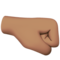 Right-Facing Fist - Medium emoji on Apple